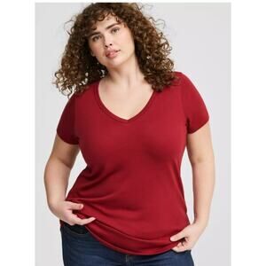 Madewell Red Burnt Orange Tshirt size XXL